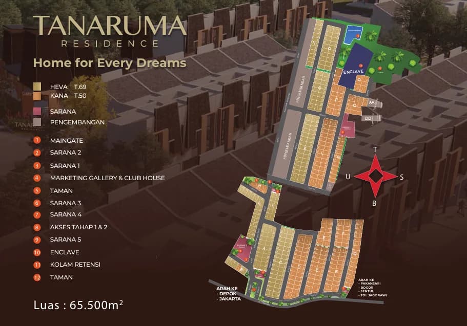 TANARUMA Residence Tipe HEVA (Tipe 69) - Foto 6